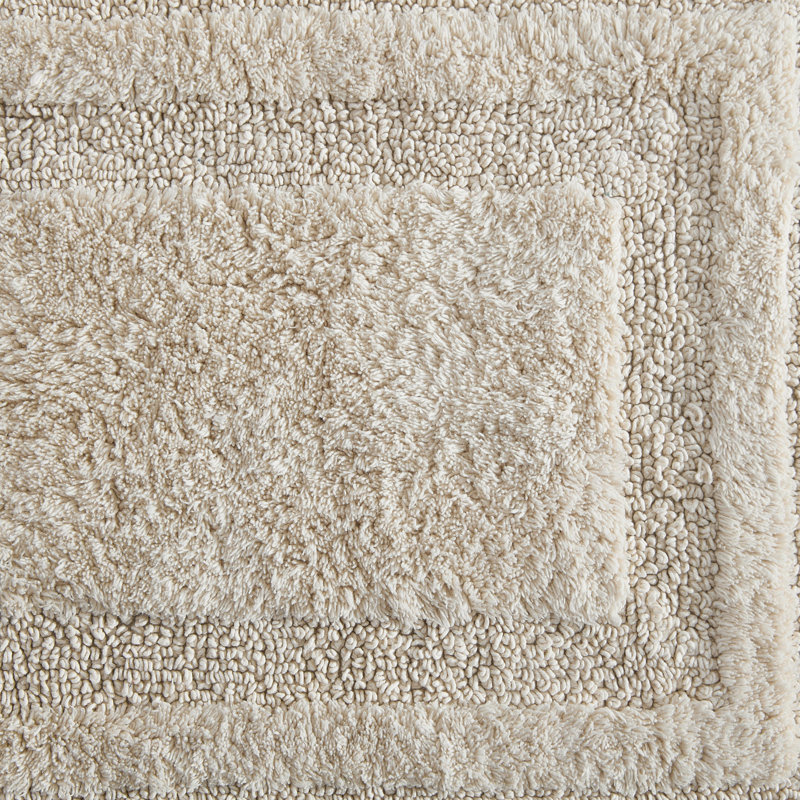 Eddie Bauer Logan Cotton Bath Rug Runner, 60" L x 22" W, Light Beige
