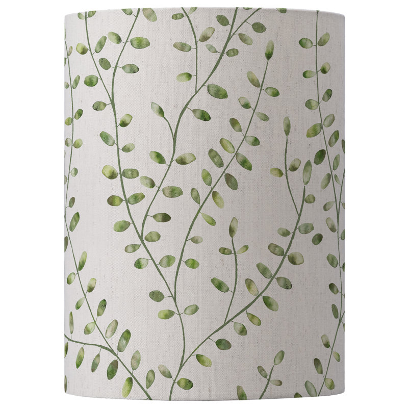 Cotton Round Lamp Shade, Blue, 35cm H x 25cm W x 25cm