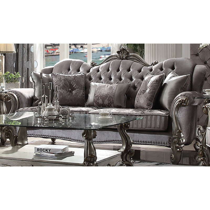 CanapÃ© surÃ©levÃ©, Platine antique, Mauve