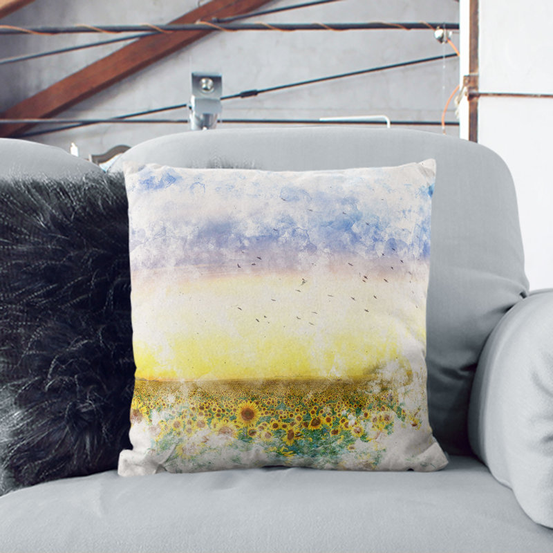 Square Throw Cushion, 40cm H x 40cm W x 15cm D