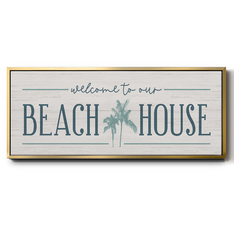 Our Beach House - Toile encadrée, H 24 po x l 60 po