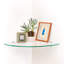 Tablette flottante en verre Goetten avec supports chromés-243466923