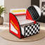 Table de chevet Kids Racing Car avec tablette de rangement ouverte, 1 tiroir, bande de protection arrondie-330270064