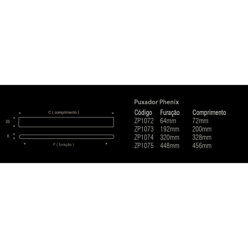 Phenix 2 1/2" Center to Center Finger Pull
