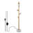 Modern Gold 5-globe Floor Lamp – Stable Base & Glass Shades