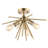 Prudence 3-Light Sputnik Semi Flush Mount-48650908