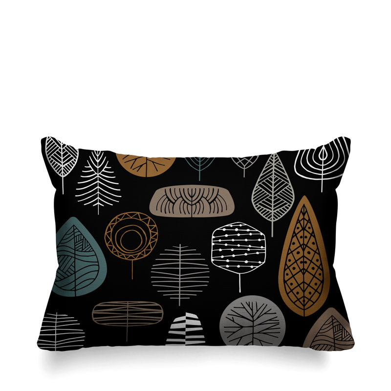 Coussin décoratif intérieur / extérieur Felicity, Noir