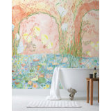 Lily Pond Mural | Sunrise / Pre-pasted / Mural - 96" x 124"