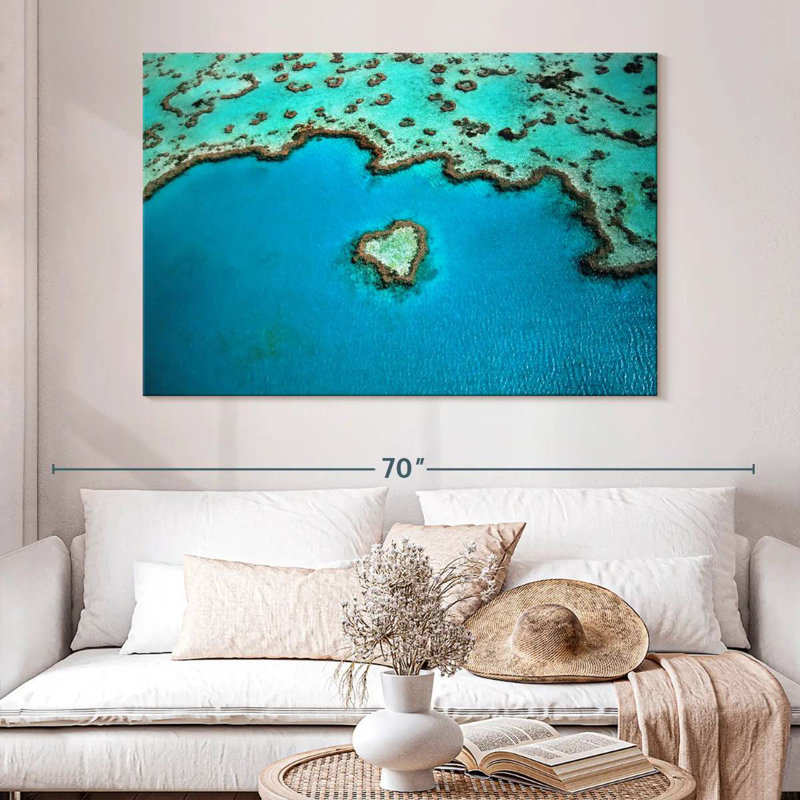 Brampt Australia Heart Shaped Reef, 34" H x 51" W