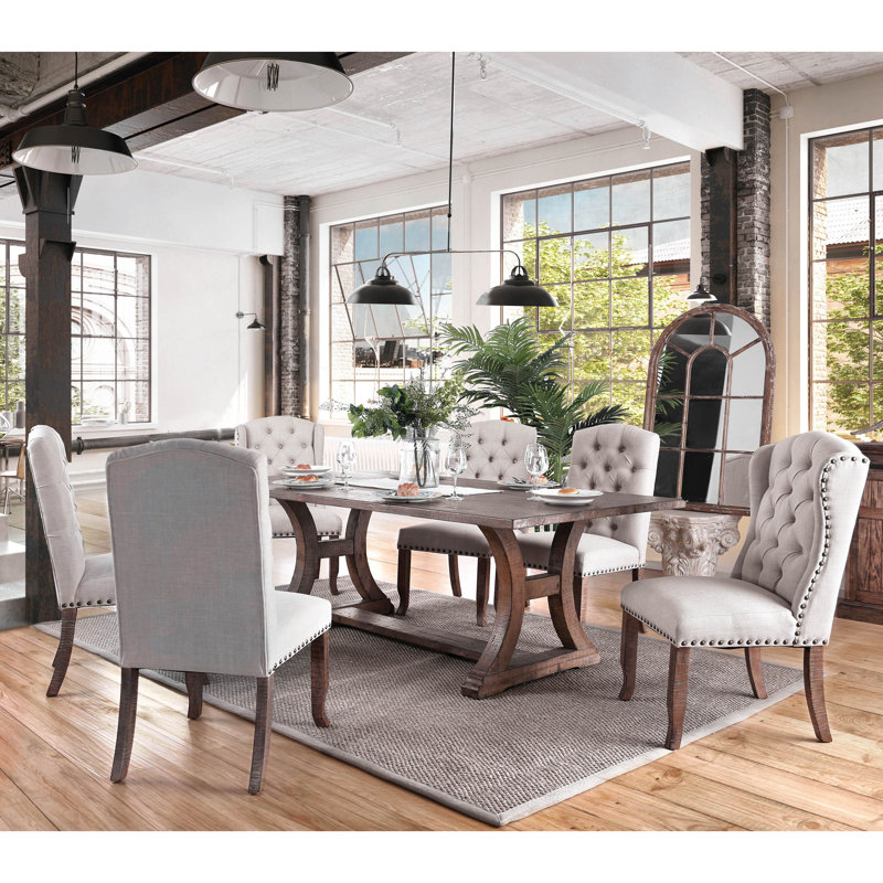 Wilfred Wood 7-Piece Dining Table Set