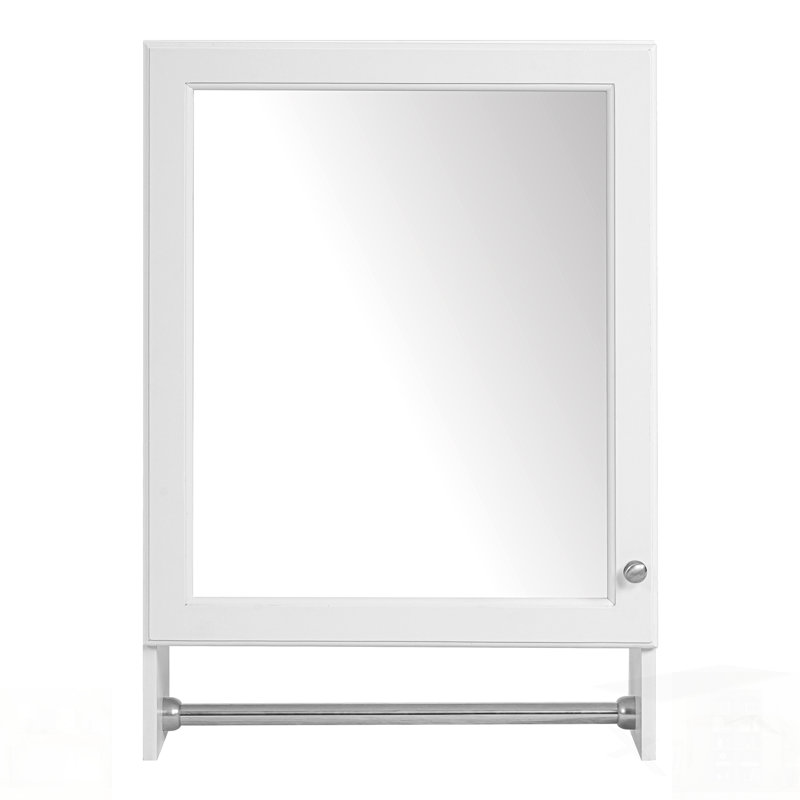 3-In-1 Bathroom Mirror Cabinet, Wall Mounted With Adjustable Shelf, Soft Close Door, And High-Definition Mirror For Storage And Vanity