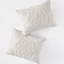 Housse d'édredon très grand et très grand en médaillon 100% coton chenille gris-121159260-121159261