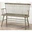 Banc en bois gris à dossier fuselé pour chaise d'intérieur en bois avec accoudoirs-1798208