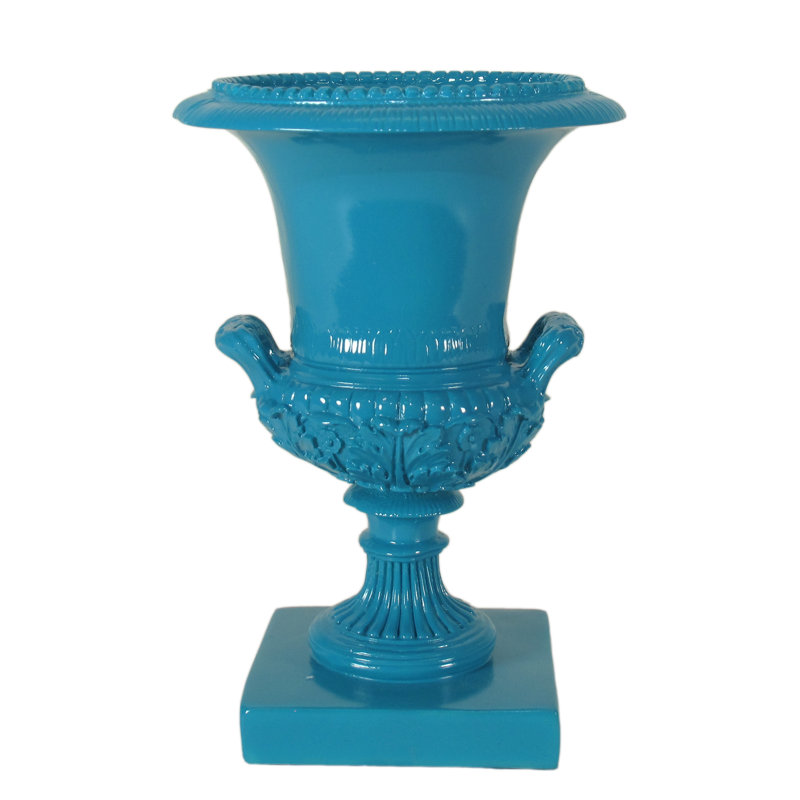 Decorative Urns & Jars, Glossy Red, 9" H x 7" W x 7" D