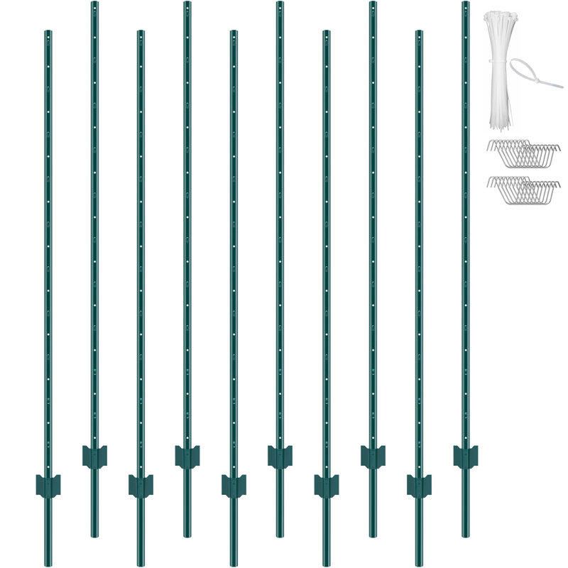 VEVOR Green Metal Line Post