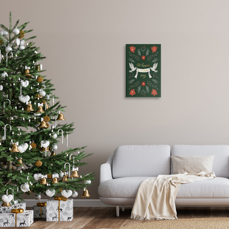 Art mural Xmas Let Heaven Sing par Amanda Houston, H 24 po x l 16 po