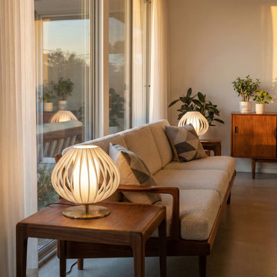 Bloom Accent Table Lamp - Weathered Brass