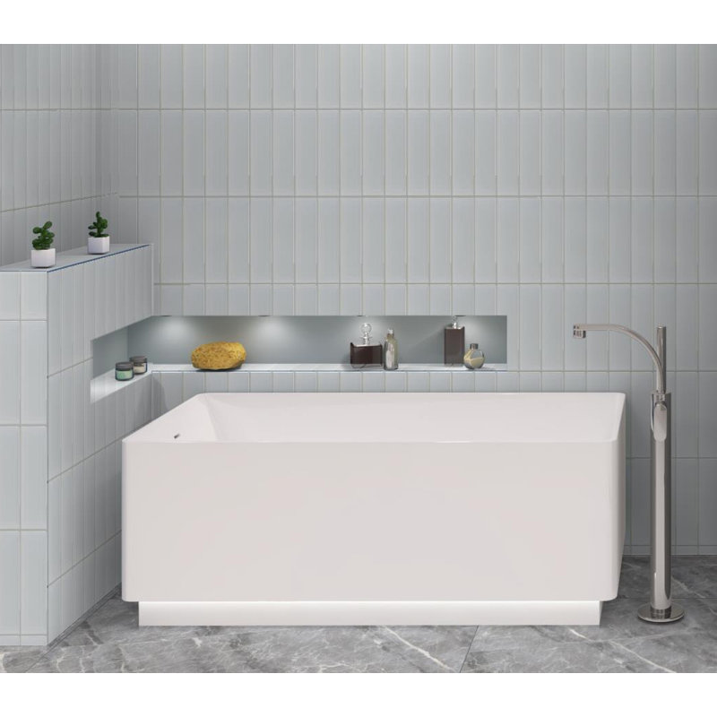 Vision 3" x 12" Beveled Glass Subway Wall Tile, Swain