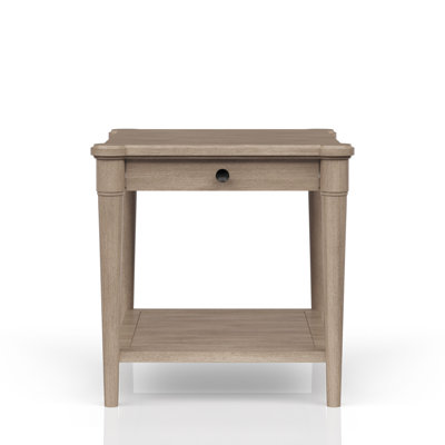 Table de bout à finition sable avec tiroir de rangement