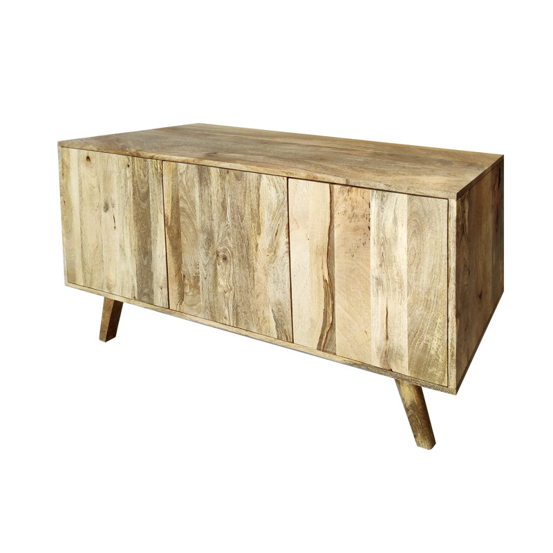 Crowell 120cm Solid Wood Sideboard, Natural