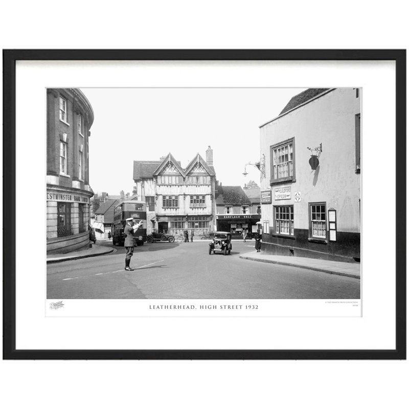 Leatherhead, High Street 1932 by Francis Frith - Single Picture Frame Print, 60cm H x 80cm W x 2.3cm D