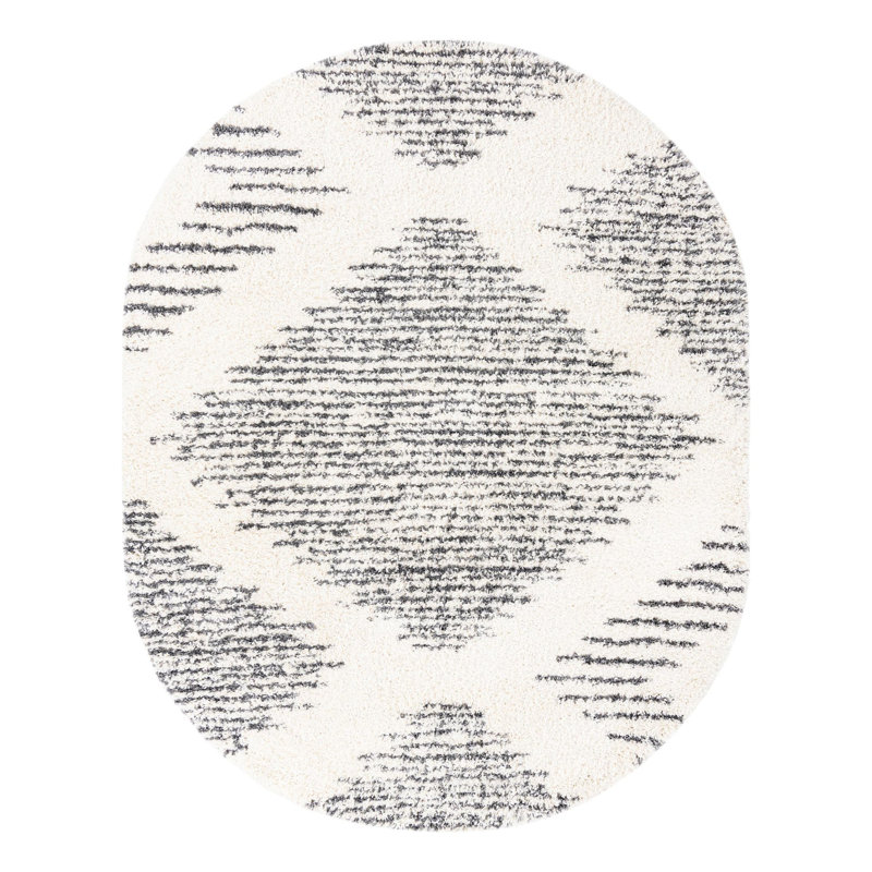Rodney Geometric Indoor Rug, Oval 7'10" x 10'