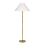 Harrison Rattan Floor Lamp, Natural