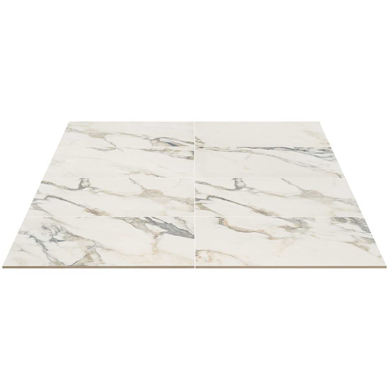 Dreamstone 12X24 Matte Porcelain Tile, Calacatta Rustico Matte
