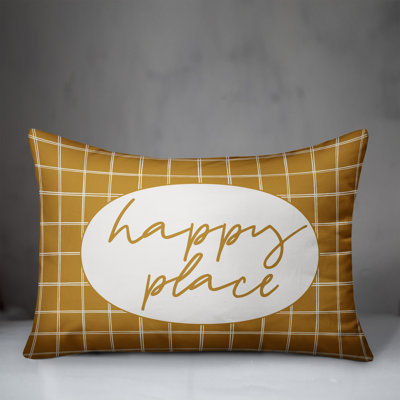 Plaid Outdoor Reversible Throw Pillow