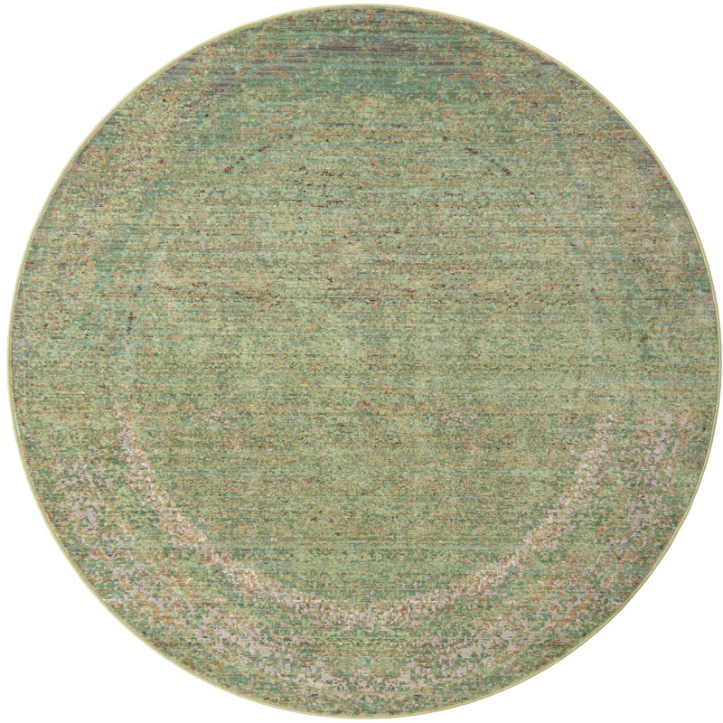 Glasser Oriental Indoor Rug, Round 6'1"