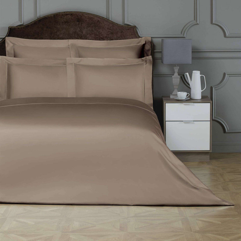 Rhapsody 100% Cotton Fitted Sheet, King, Creamy Ecru