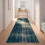 Tapis Pewter2 moderne uni bleu sarcelle en polyester lavable-1945002427