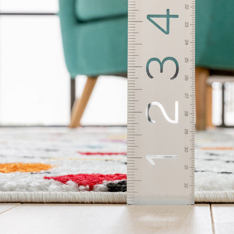 Abdulkadir Striped Polypropylene Rug, Runner 2'3" x 7'3"