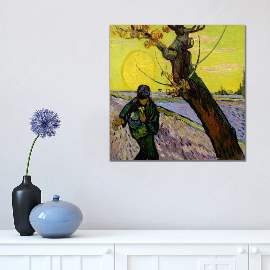 The Sower by Vincent Van Gogh - Wrapped Canvas Painting