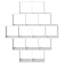  Wall Shelf with Shelf with Storage Engineered Wood Shelving Home System