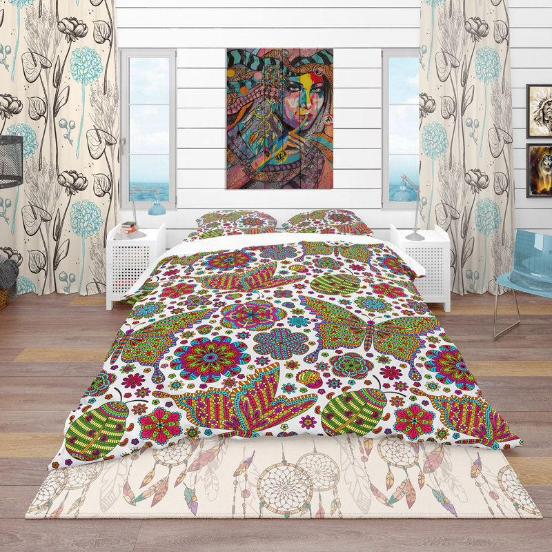 Ensemble de housse de couette moderne et contemporaine, Housse de couette double / grand + 2 taies
