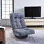Swivel Lounge Chair With Memory Foam And Adjustable Headrest - Foldable Floor Chair For Gaming, Reading, And Relaxing - Compact Design For Easy Storage-1563951760-1563951759