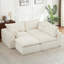 Canapé modulaire en L avec repose-pieds Cloud-Inspired, aucun assemblage requis