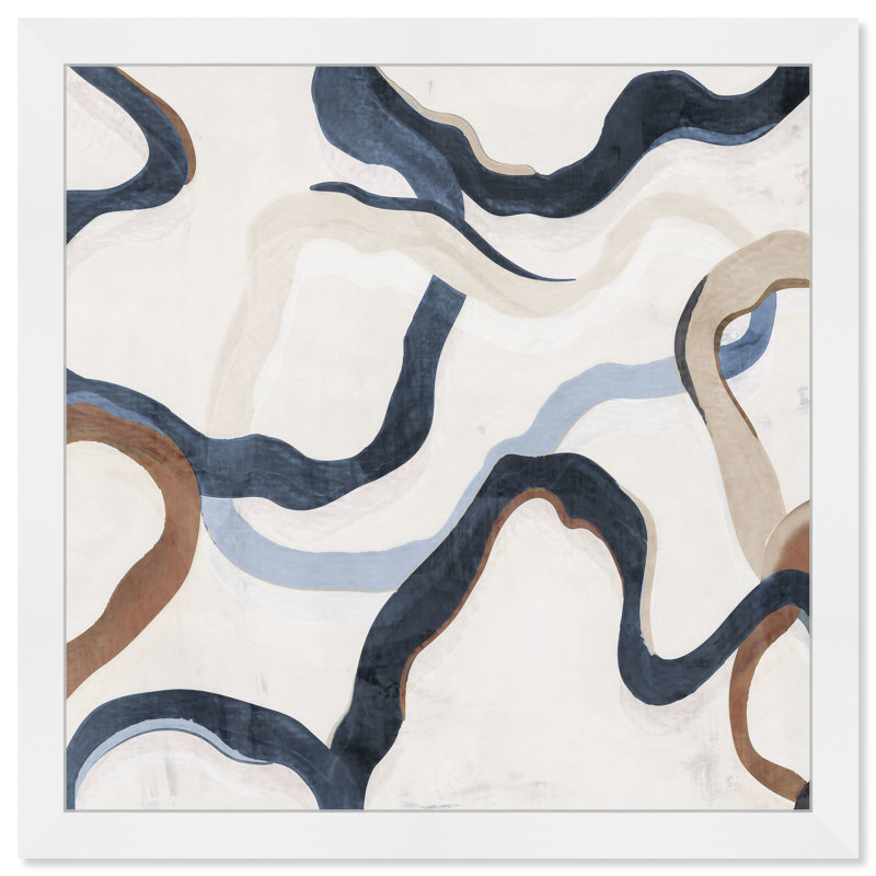 «Paths of Life III» par Oliver Gal - impression encadrée, H 26 po x l 26 po, Cadre blanc