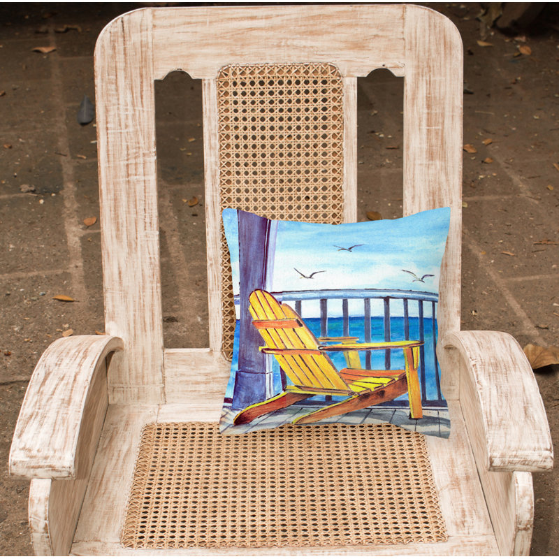  Coussin décoratif jaune 14 po Adirondack Chair