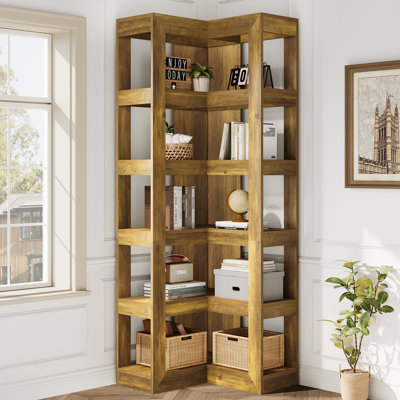 Bibliothèque de coin 71 "avec rangement