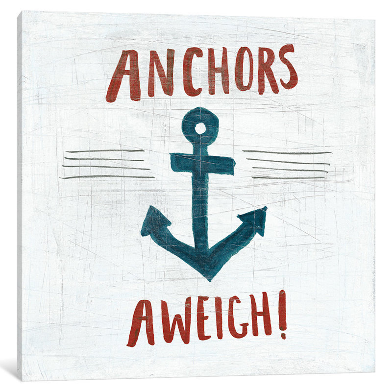 « ahoy vi », impression sur toile, H 18 po x l 18 po x P 1,5 po, Pas de tapis, Toile tendue