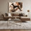 «Dogs Ibizan Hound», art mural sur toile beige