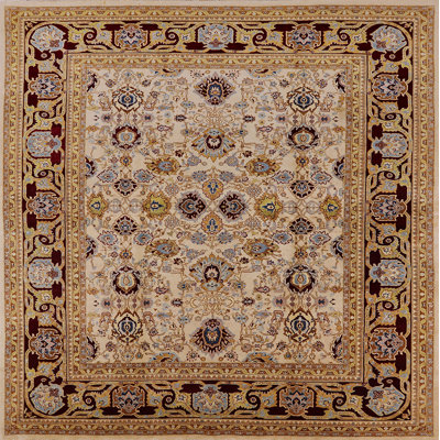 Tapis oriental brun clair / crème / noir Sigfrid