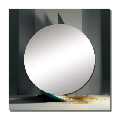 Visionary Dance Of God 3D Wave Sphere III - Abstract Fractal Large Square Mirror For Wall Art Decor