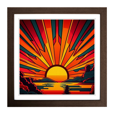 Sunrise Pop Art - Framed Print