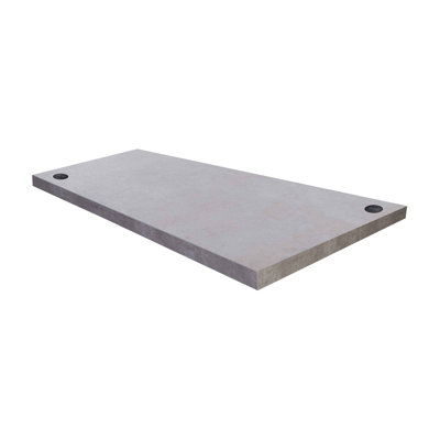 Relic Table Top - Melamine PVC Self-Edge  - With 2 Flat Pack Wireless Chargers + USB-A & USB-C - Installed