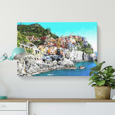 Cinque Terre in Italy - Wrapped Canvas
