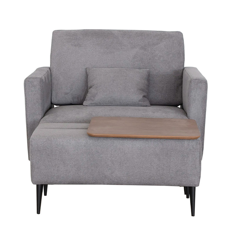 Ensemble de fauteuil et repose-pieds Mason Gray, Gris