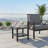19" Square Black Metal Outdoor Side Table, 2-Tier All-Weather Patio End Table-2032371929